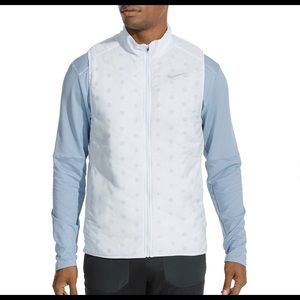 Nike Men's AeroLayer Running Vest white size Med